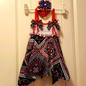Good Lad Handkerchief 4th of July Dress